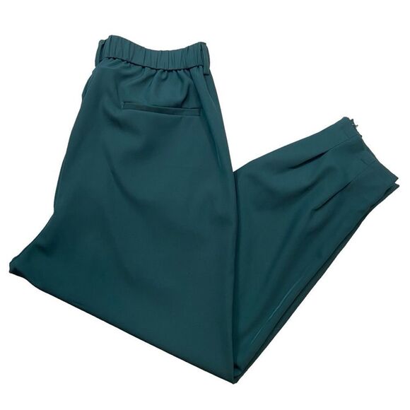 New without Tags Lars Amadeus Men's Pants Pleated Zip Hem Tapered Cropped 34‎ - Picture 9 of 16